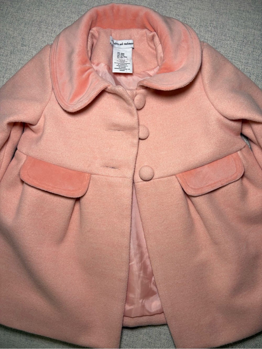 Cupcakes & Cashmere Girls Pea Coat